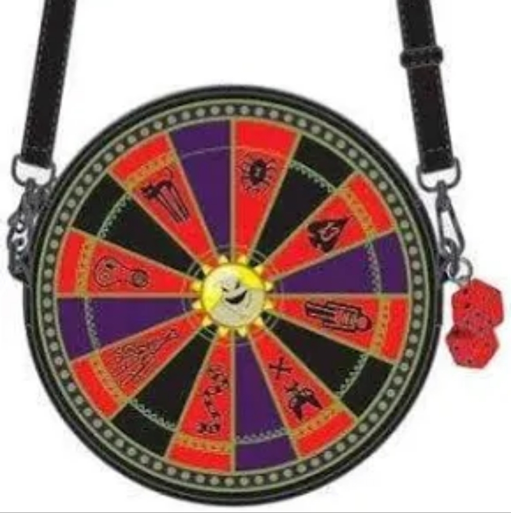 Loungefly RARE Nightmare Before Christmas Oogie Boogie Roulette Wheel Crossbody